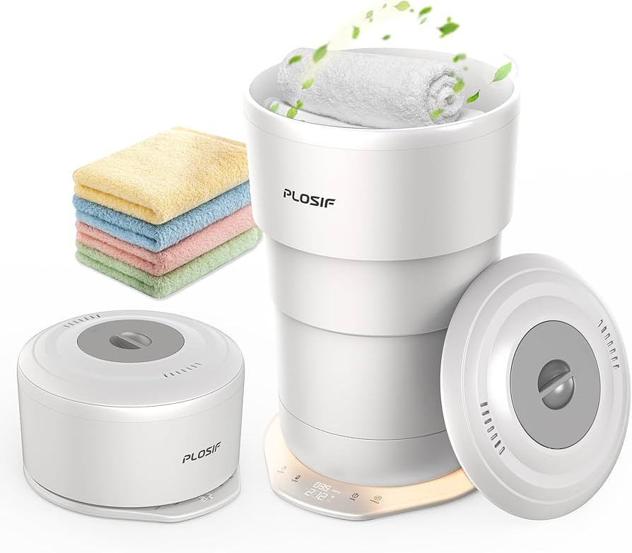 Foldable Towel Warmer for Bathroom, 21L Large Capacity Hot Towel Warmer - Fits 2 Oversized Towels... | Amazon (US)