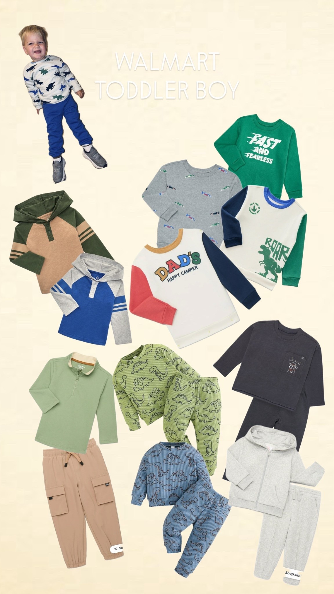 Walmart has the best collection of toddler boy outfits! We love the affordable price because most of his clothes get dirty anyways! 

#LTKActive #LTKKids #LTKFamily