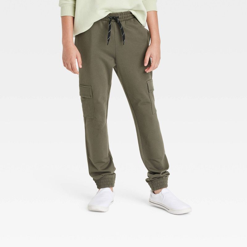 Boys' French Terry Pull-On Cargo Jogger Pants - art class™ | Target