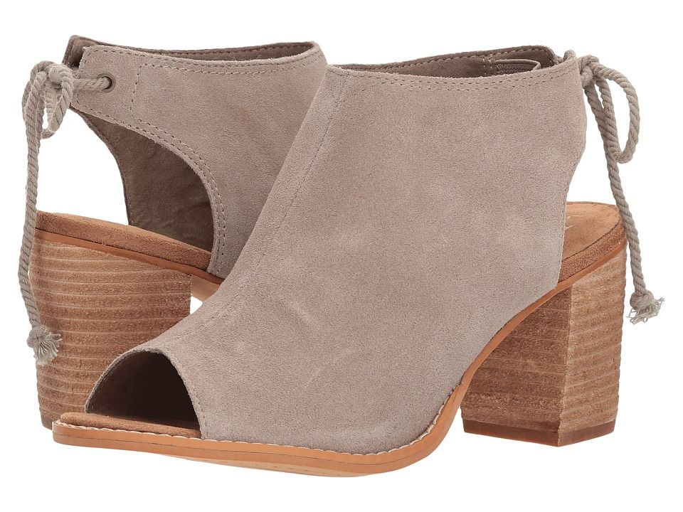 TOMS - Elba (Desert Taupe Suede) High Heels | Zappos