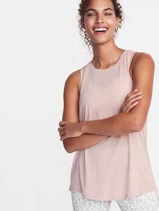 Relaxed Lightweight Cross-Back Performance Tank for Women | Old Navy US