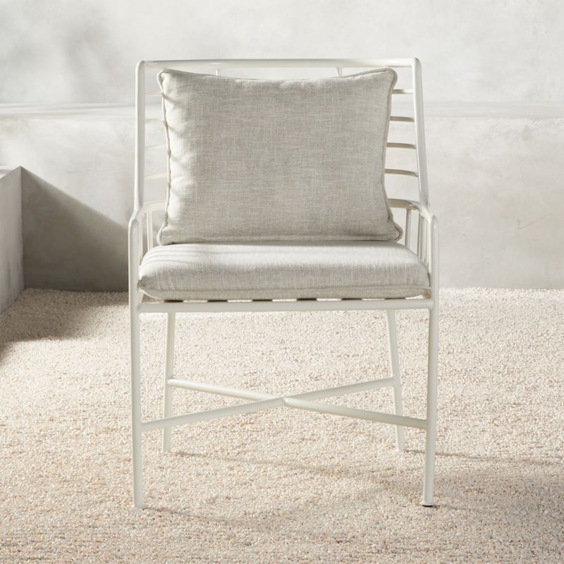 Breton White Metal Dining Chair | CB2 | CB2