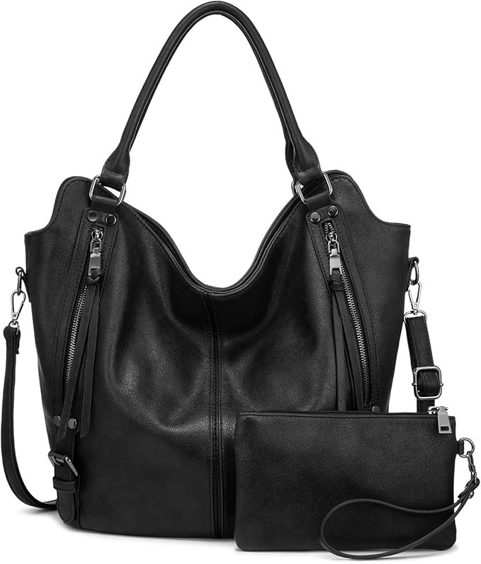 Tote Bag for Women PU Leather Shoulder Bags Fashion Hobo Bags Large Purse and Handbags with Adjus... | Amazon (US)