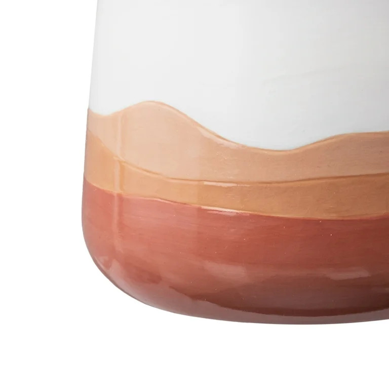 Mainstays 8 inch Red Ombre Ceramic Planter Pot | Walmart (US)