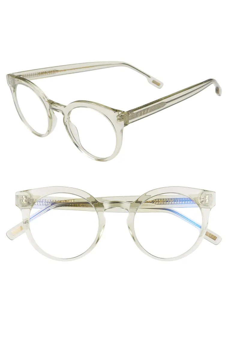 Selena 47mm Blue Light Blocking Optical Glasses | Nordstrom