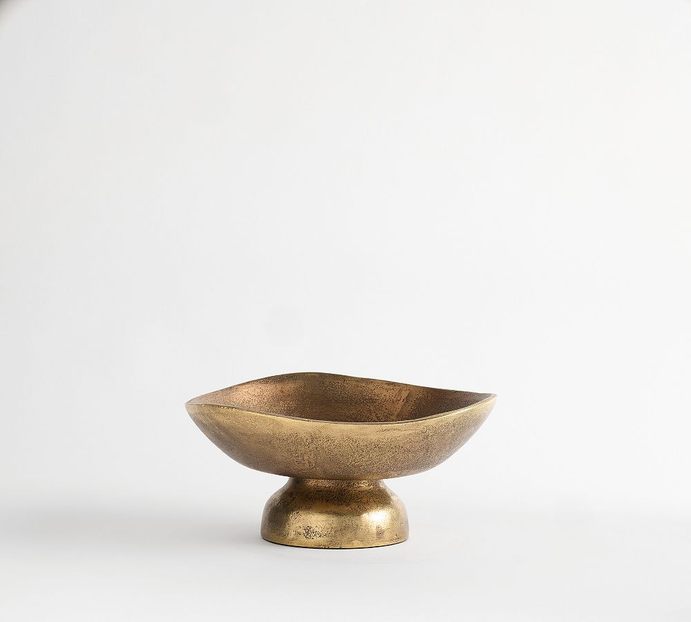 Antique Brass Decorative Footed Bowl | Pottery Barn (US)