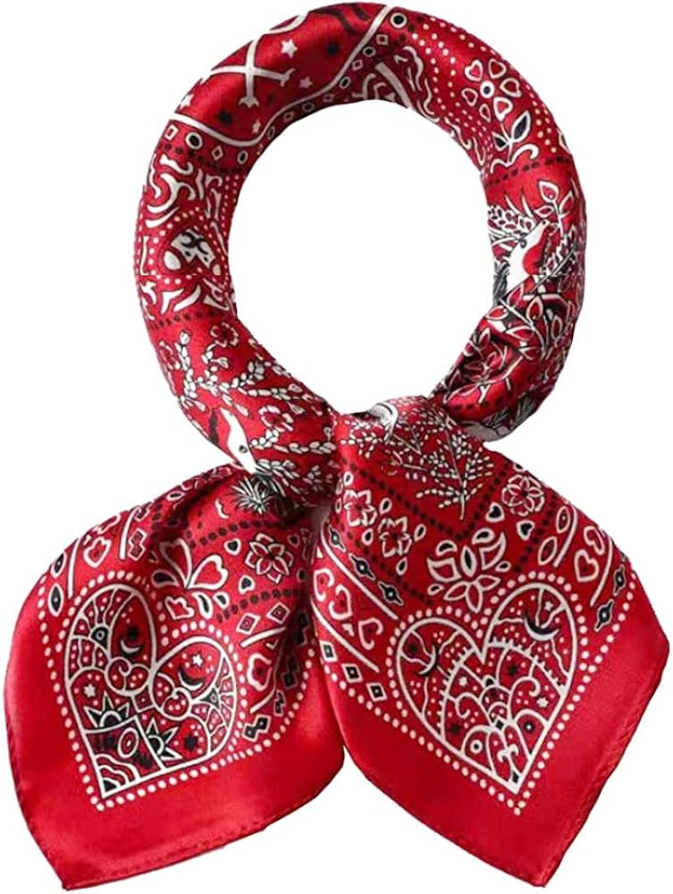 MEISEE 100% Mulberry Silk Scarfs Small Square Scarf 21" x 21" Neck Scarf Breathable Lightweight f... | Amazon (US)