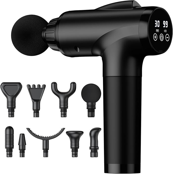 Massage Gun Deep Tissue, Handheld Electric Muscle Massager, High Intensity Percussion Massage Dev... | Amazon (US)