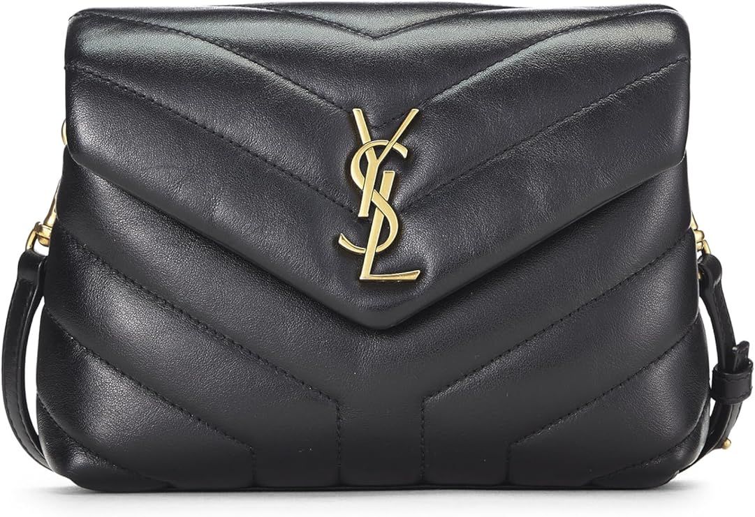 Amazon.com: Yves Saint Laurent, Pre-Loved Black Chevron Calfskin Lou Lou Toy, Black : Luxury Stor... | Amazon (US)