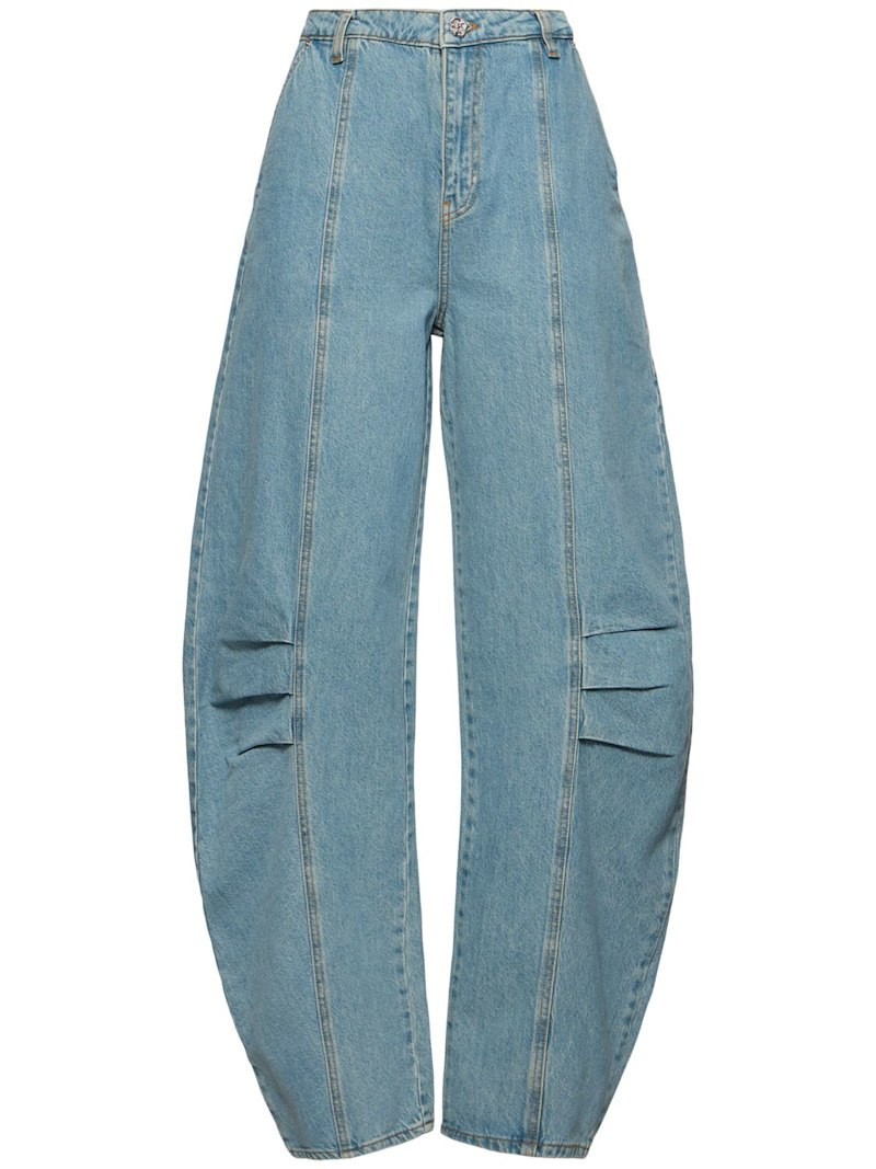 Cassandria denim wide leg jeans | Luisaviaroma