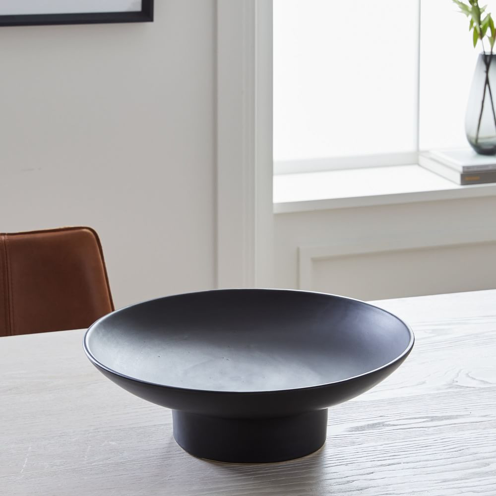 Pure Ceramic Footed Centerpiece Bowl | West Elm (US)