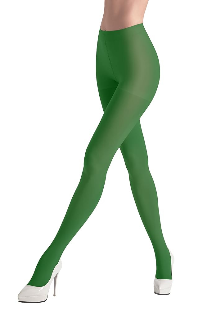 leg elegant Women's 80 Den Microfiber Soft Opaque Tights Pantyhose | Amazon (US)