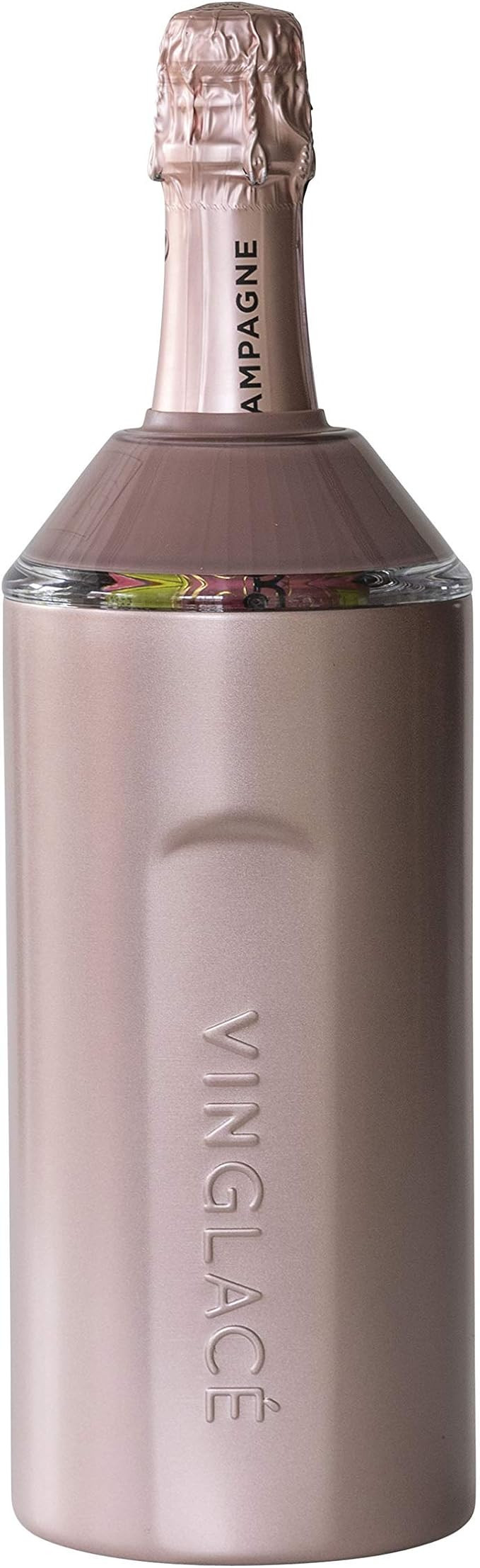 Vinglacé Wine Bottle Chiller- Portable Champagne Insulator- Stainless Steel Wine Cooler Sleeve, ... | Amazon (US)