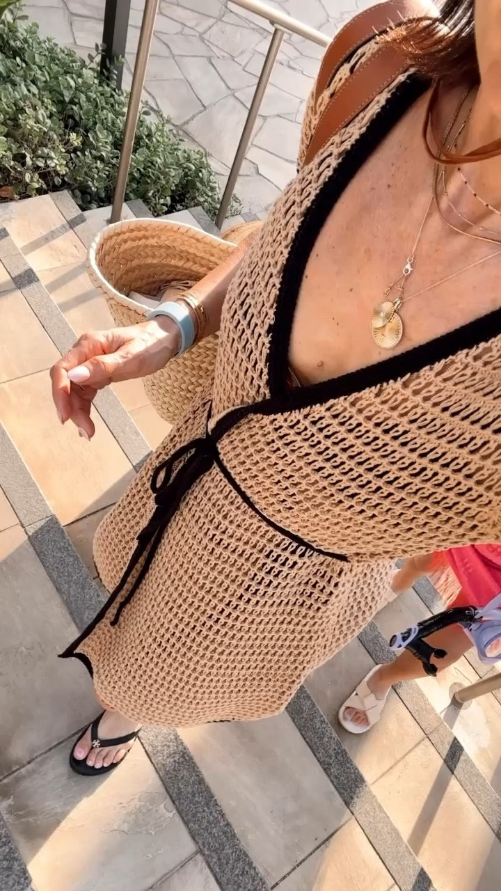 Crochet coverup for spring break 
Runs tts 

#LTKOver40 #LTKPetite