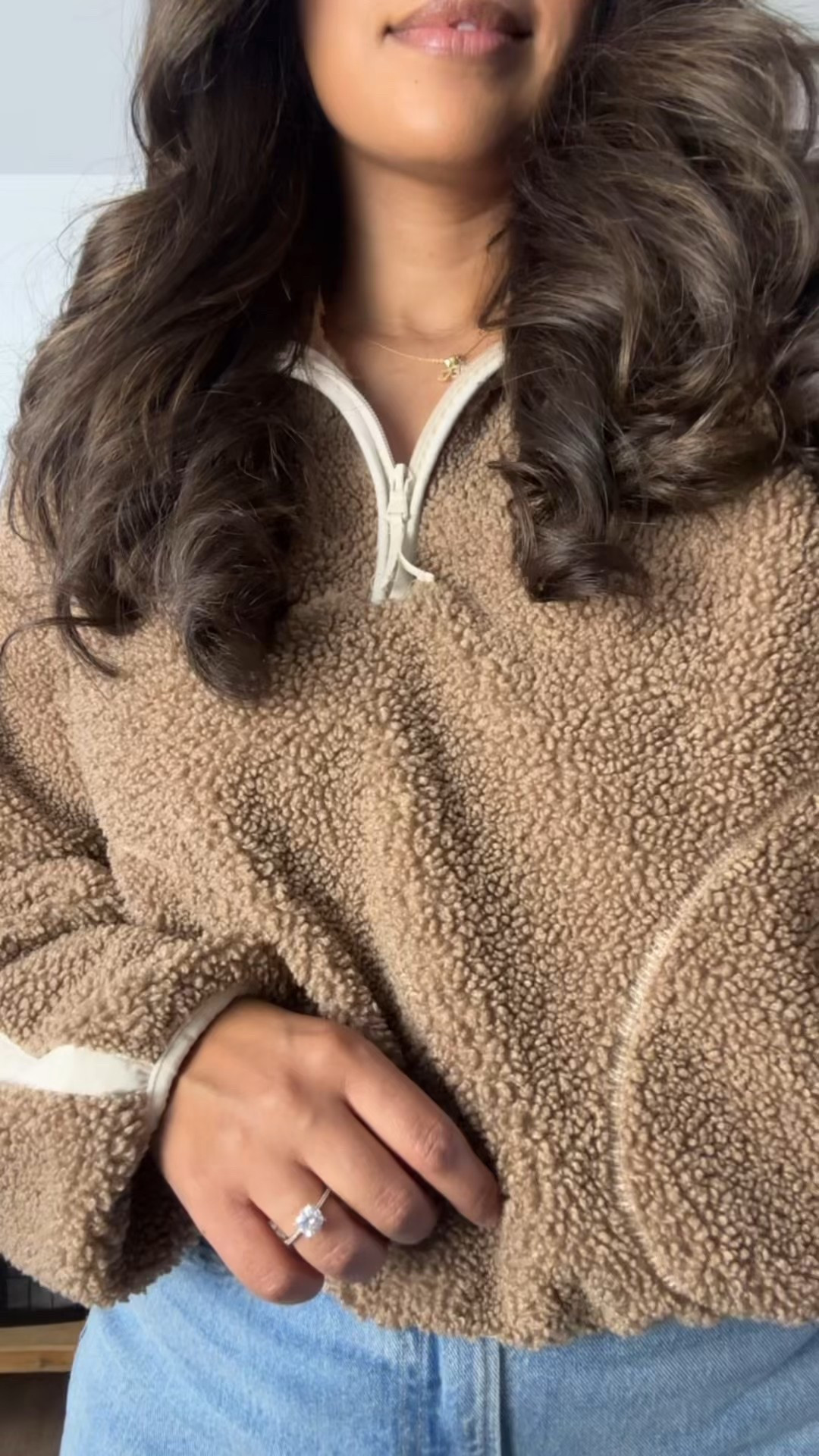 Trending fashion! These jeans are so cute wearing curve love 29/ 8 long! Casual jeans! Sherpa! Old navy find! Abercrombie style! Neutral style 

Wash- medium destroy cuff hem 

#LTKFindsUnder50 #LTKMidsize #LTKSaleAlert