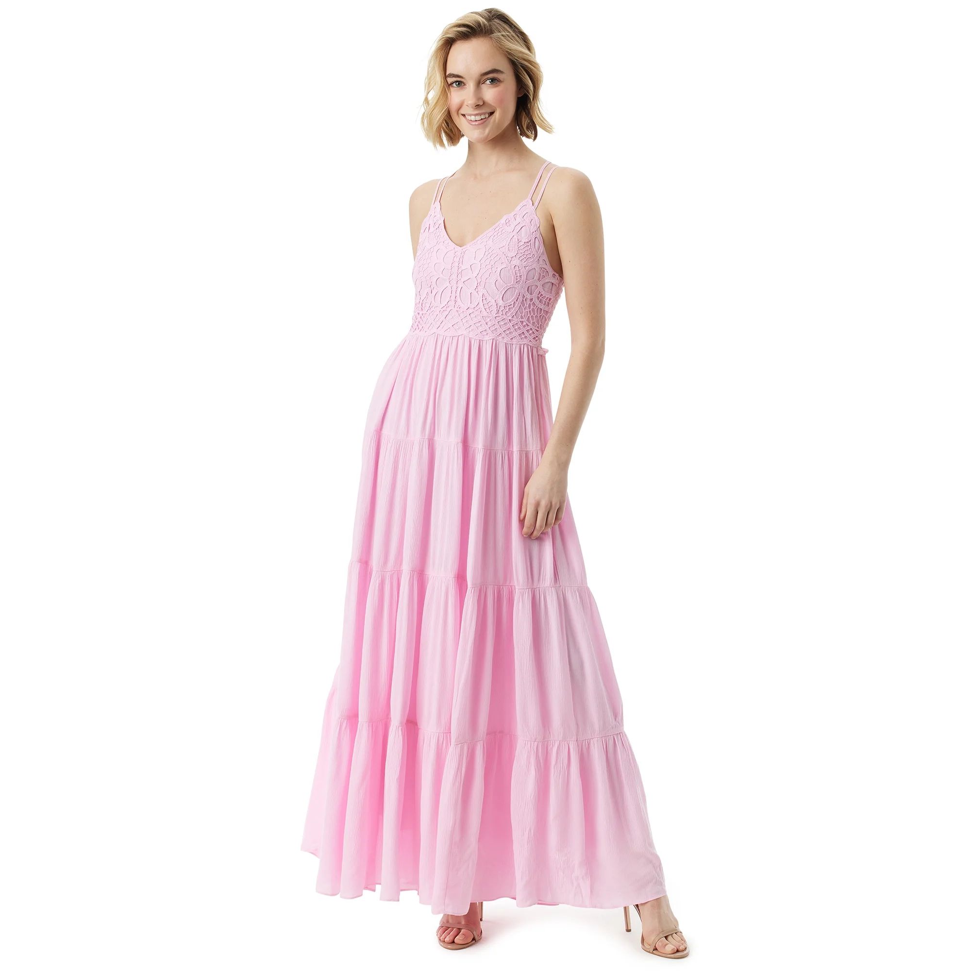 Jessica Simpson Women's and Women's Plus Iris Crochet Cami Dress - Walmart.com | Walmart (US)