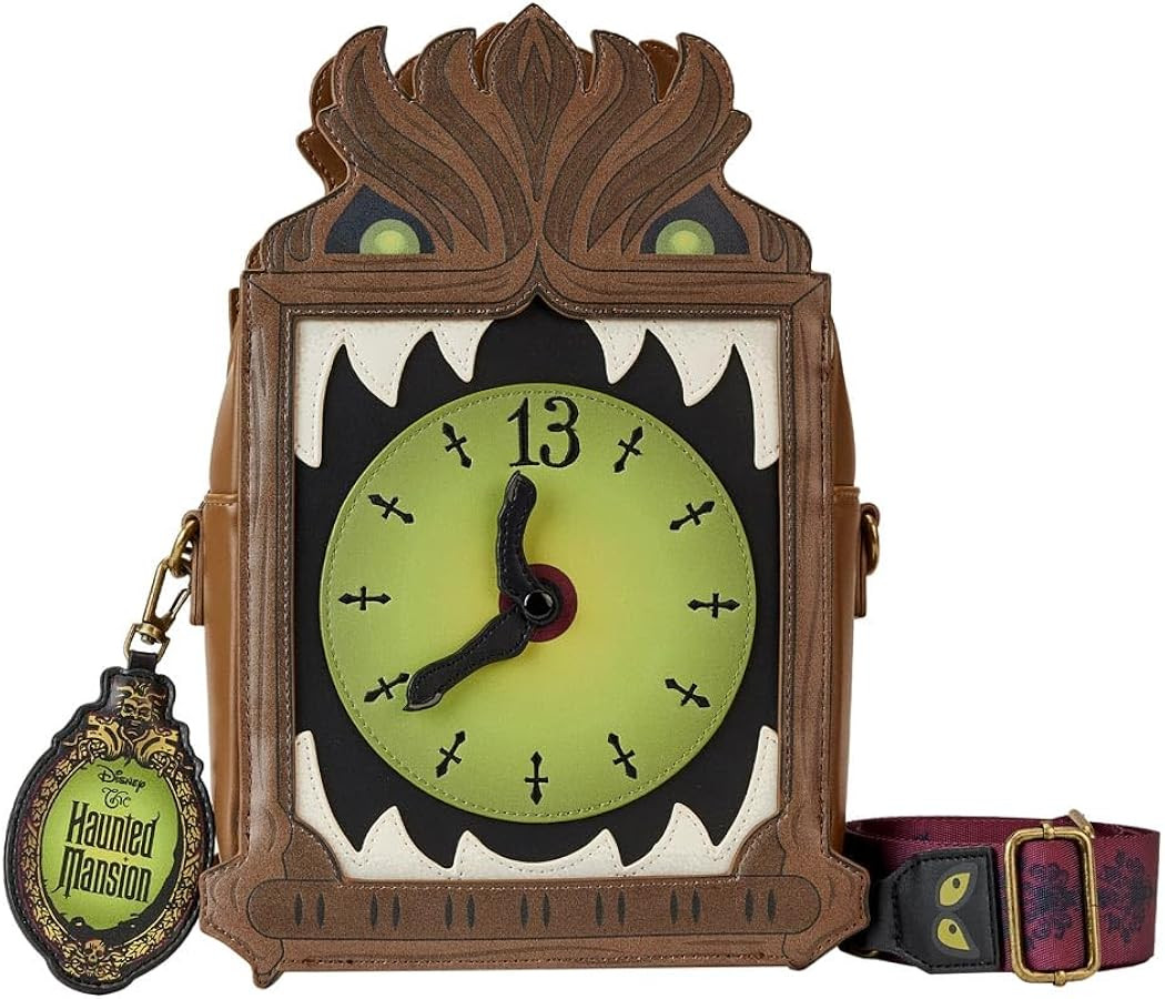 Loungefly Disney Haunted Mansion Grandfather Clock Crossbody Bag | Amazon (US)