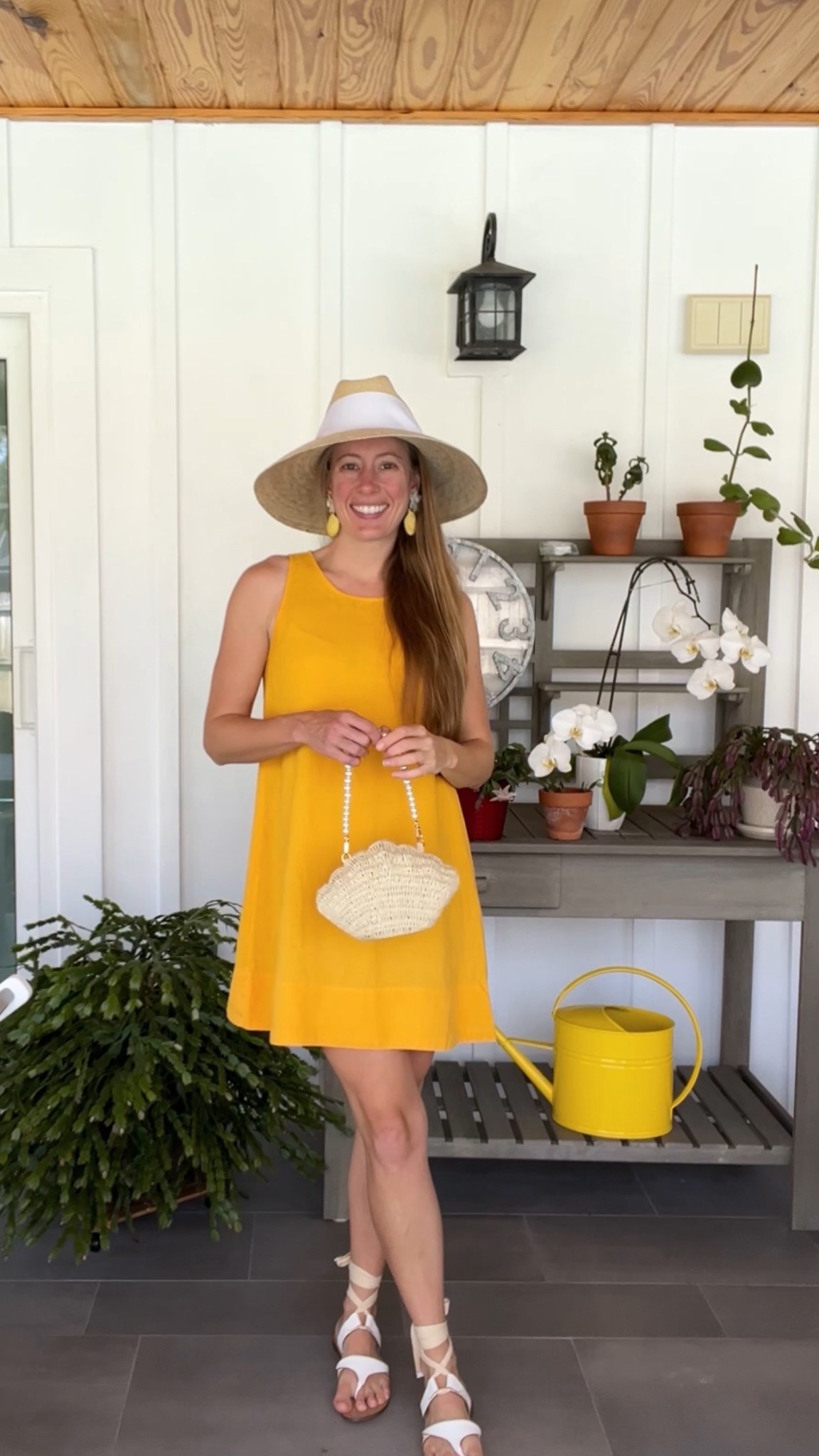 Yellow linen dress and tie sandals makes a cheerful summer outfit! 

#LTKStyleTip #LTKSummerEdit #LTKFindsUnder50
