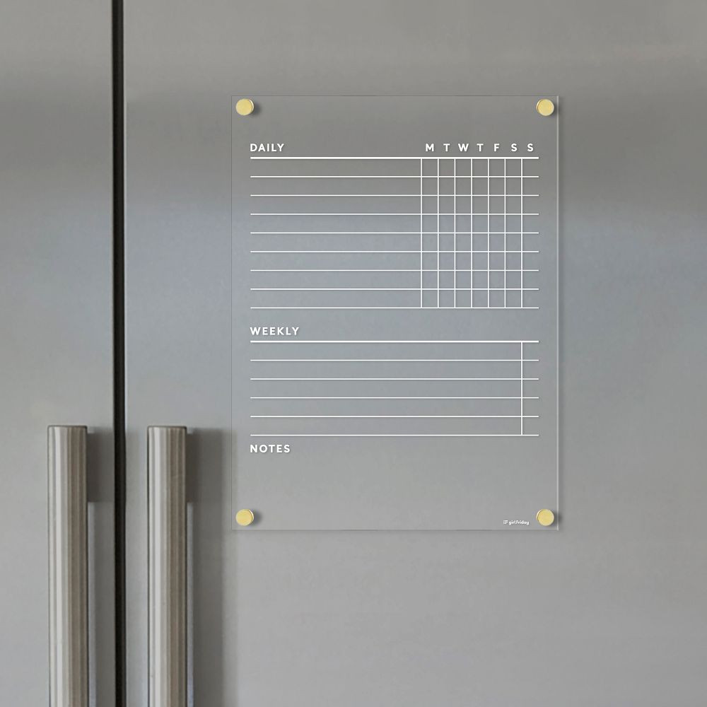 Girl Friday Magnetic Acrylic Fridge Chore Chart | West Elm (US)