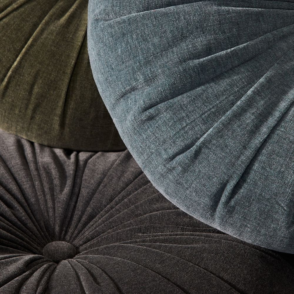 Classic Cotton Velvet Tufted Round Pillow | West Elm (US)