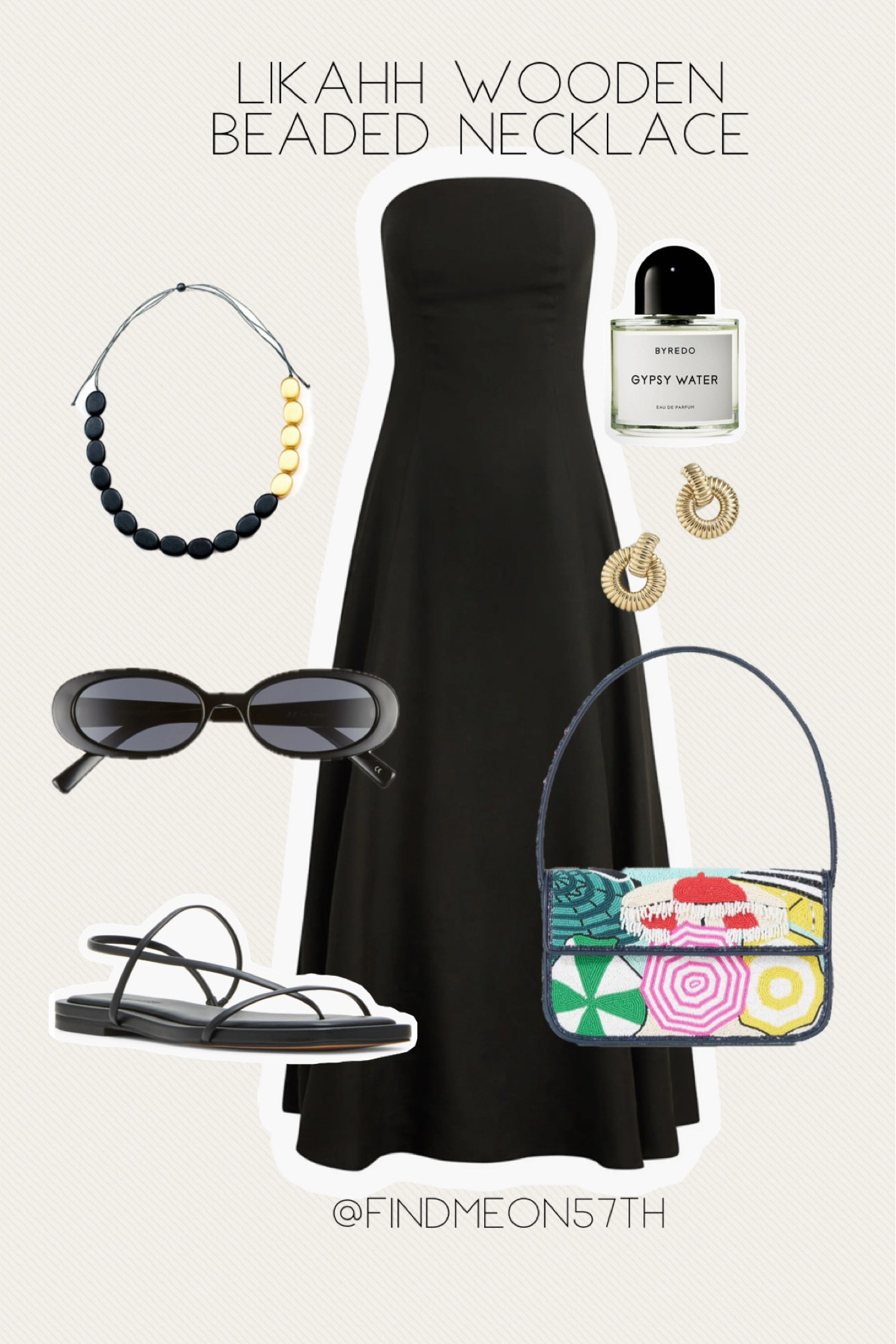 Inspired by this wooden necklace I saw and made a few outfits styled around it. The necklace isn’t linkable about everything else is! 