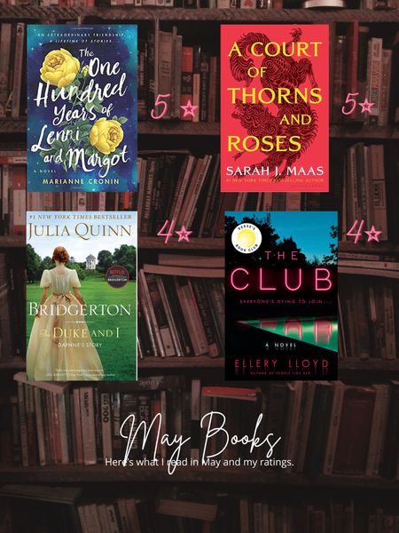 May Reading List!  I loved these books! #reading #bookclub