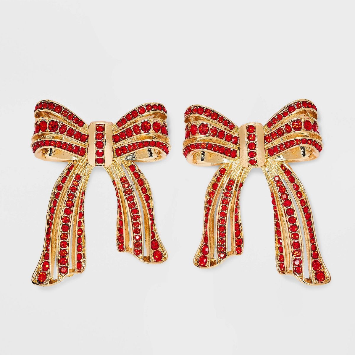 SUGARFIX by BaubleBar "Take A Bow" Statement Earrings - Gold | Target