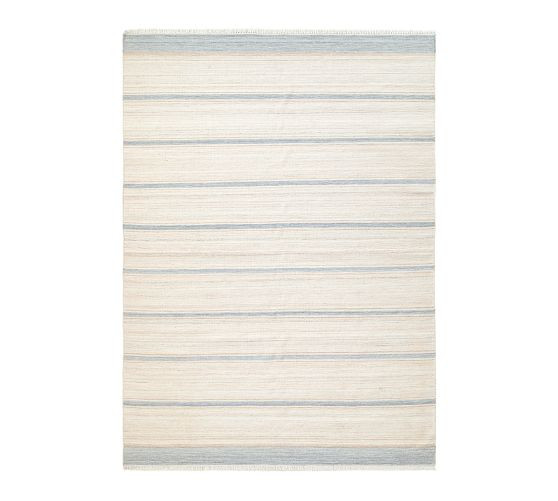 Seaside Striped Outdoor Performance Rug | Pottery Barn (US)
