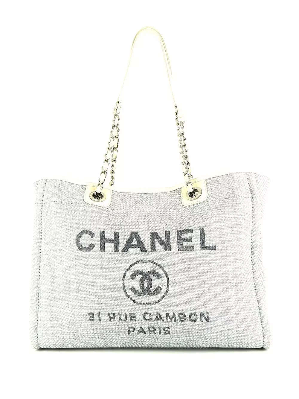 CHANEL Pre-Owned Small Deauville Tote Bag - Farfetch