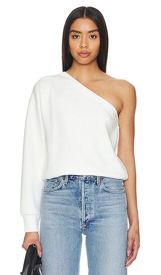 AirEssentials One Shoulder Top in Powder | Revolve Clothing (Global)