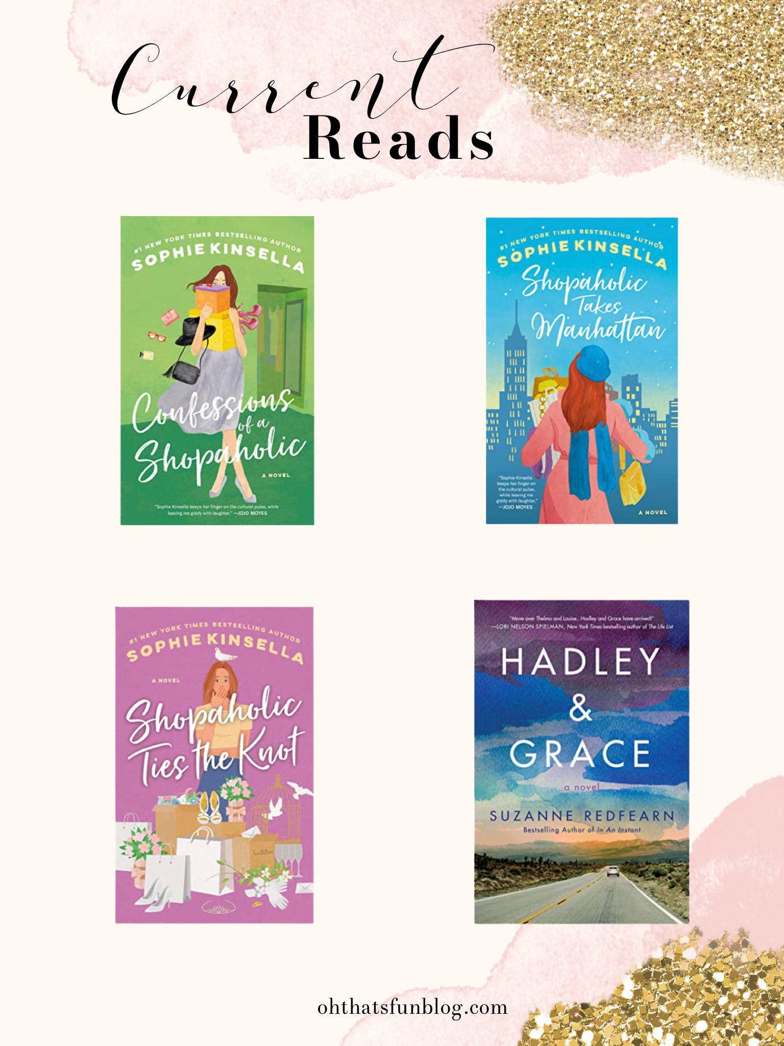 I’m currently reading the Shopaholic series and they are such fun, feel good books! I also just finished Hadley and Grace, which kept me on the edge of my seat and reading late into the night to find out what was going to happen! I linked both the physical copies and Kindle editions of these books, and the most current Kindle devices. I read all these books on my Kindle - I bring it everywhere!

#reading #books #mustread #amazon #amazonfinds 

#LTKFind