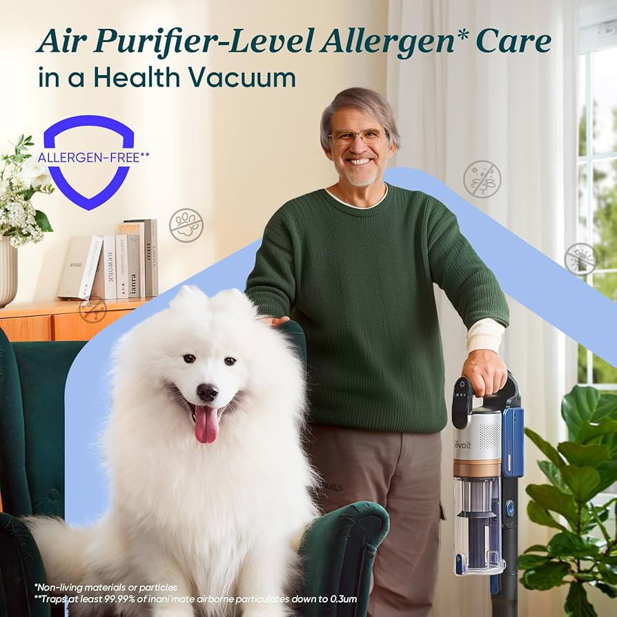 LEVOIT Cordless Vacuum Cleaner with HEPA Filter, Stick Vac with Tangle-Resistant Design, Up to 60... | Amazon (US)