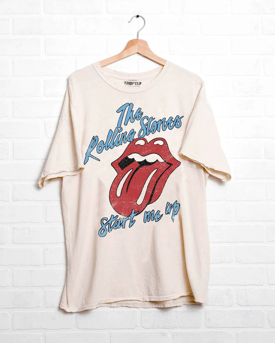 Rolling Stones Start Me Up Thrifted Tee | Ascot + Hart