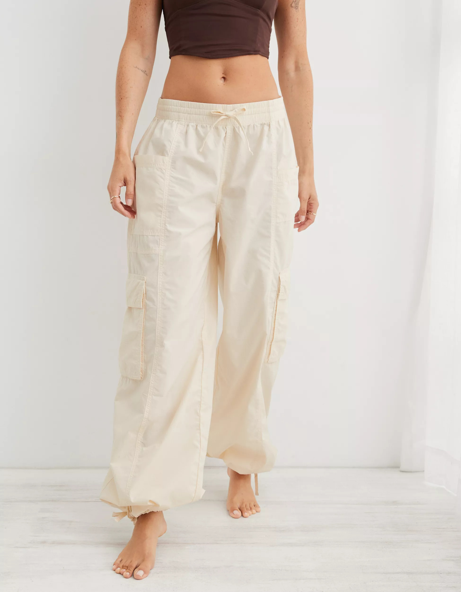 Aerie High Waisted Go-For-It Baggy Cargo Pant | Aerie
