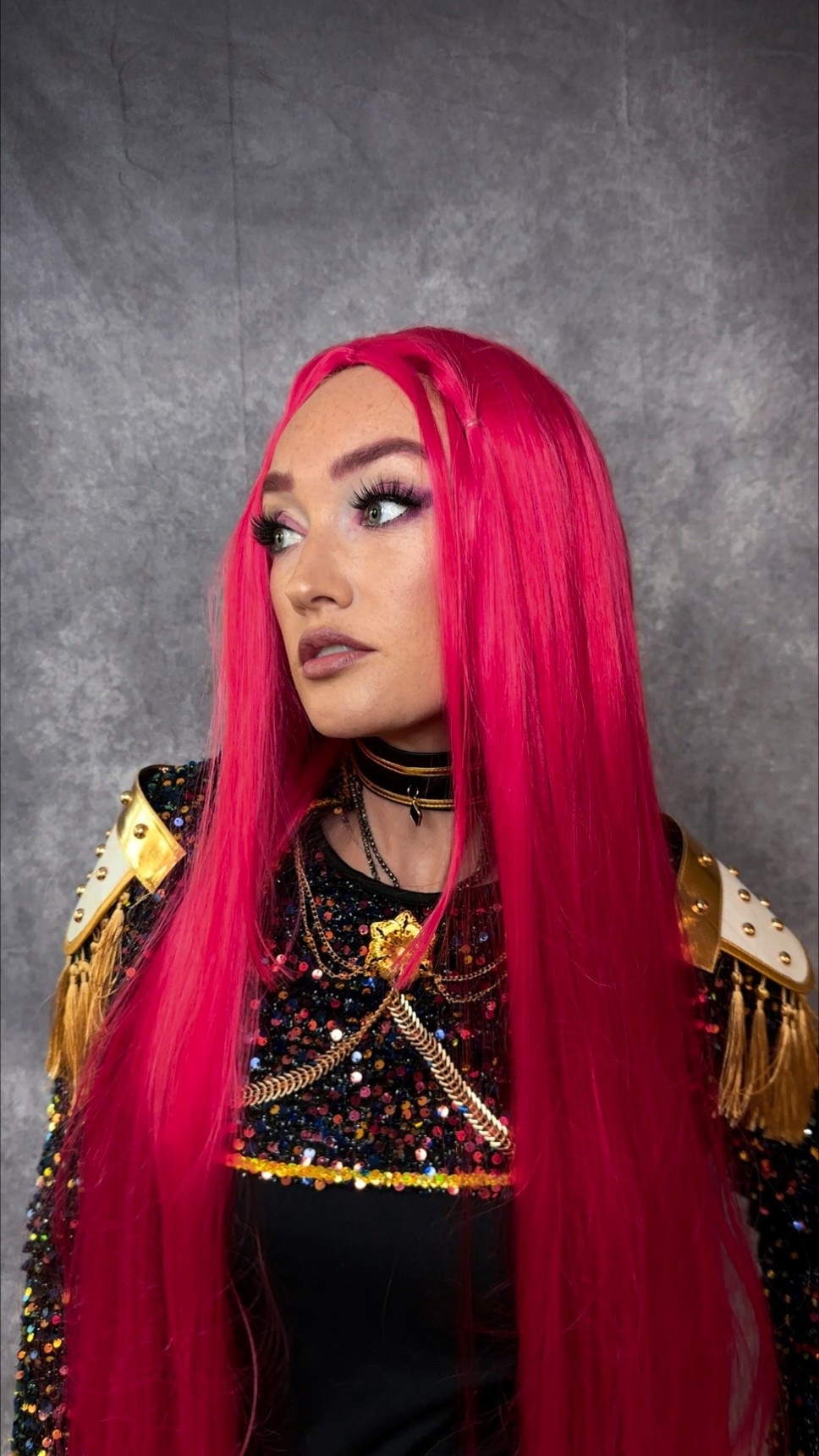 One of my favorite looks this year was dressing up as Mira from #KPopDemonHunters 💖🎤#halloweencostume #halloweenmakeup 

#LTKHoliday #LTKSeasonal #LTKBeauty