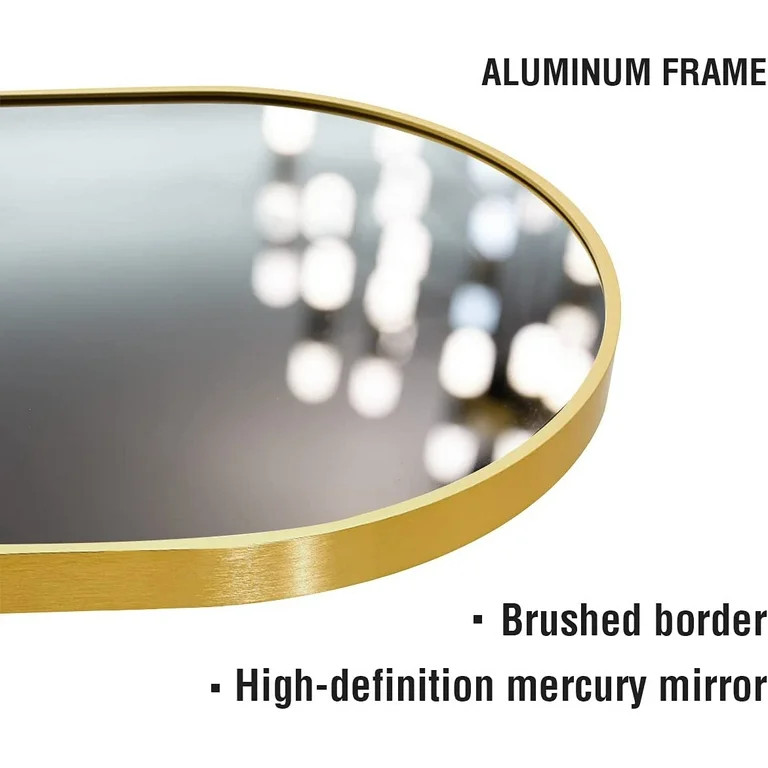 TinyTimes 64''x21'' Arched Full Length Mirror Modern Floor Mirror Wall Mirror Full Body Mirror fo... | Walmart (US)