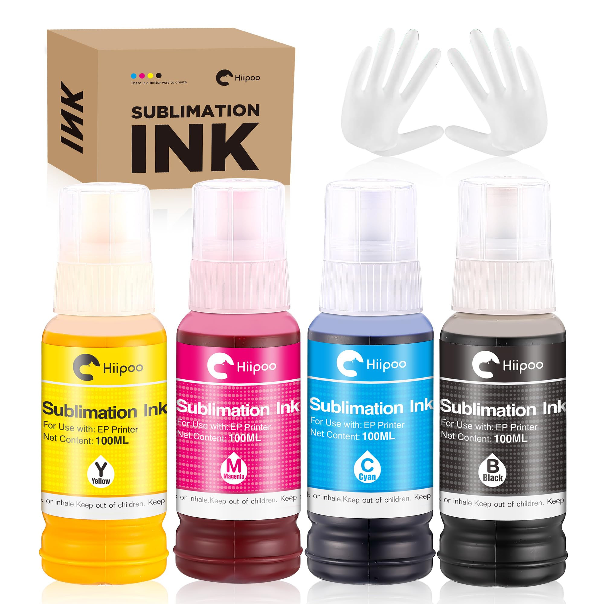 Hiipoo Sublimation Ink 522 Refilled Bottles Work with ET-2720 ET-2760 ET-2800 ET-15000 ET-2803 ET... | Amazon (US)