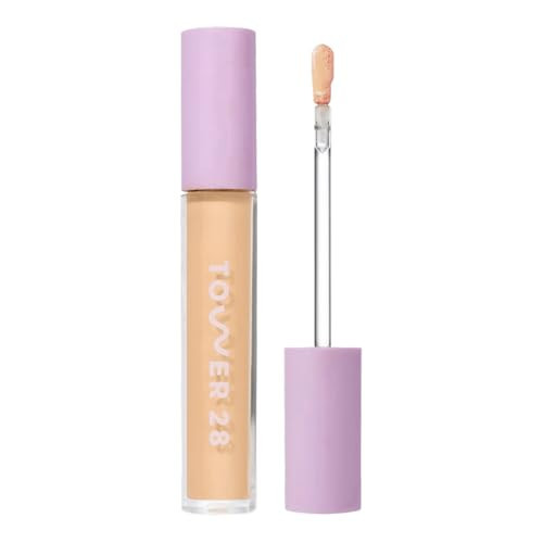 Tower 28 Beauty Swipe Serum Concealer - Hydrating Buildable Medium-Coverage Concealer with Skincare Benefits for Sensitive Skin - Shade 8.0 LBC, Medium with Neutral Undertones, 0.22 Fl Oz | Amazon (US)