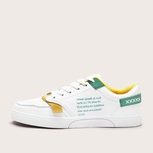 Men Letter Graphic Lace-up Front Sneakers | SHEIN