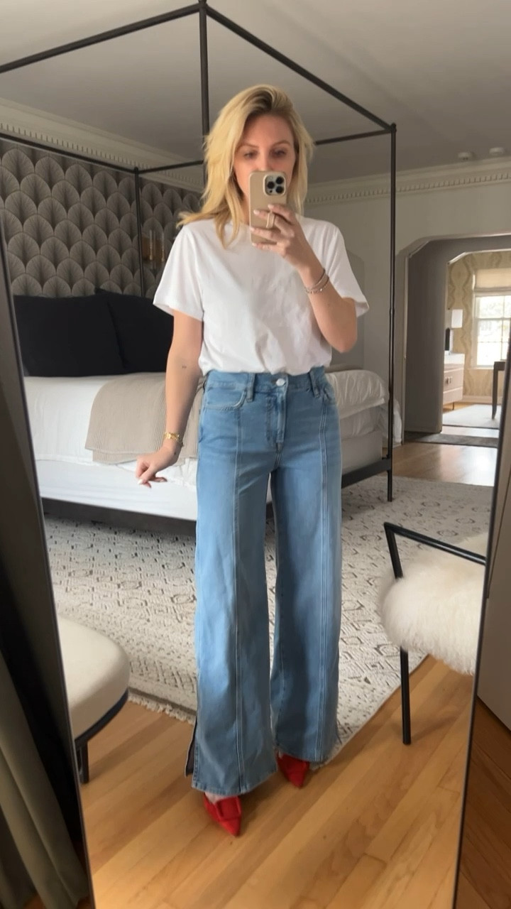 These Frame jeans are even better in person! Fit TTS 

#LTKstyletip #LTKshoecrush