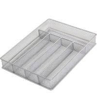 YBM Home Metal Silverware Organizer for In-Drawer Cutlery Storage, 5 Compartment Mesh Cutlery Fla... | Amazon (US)