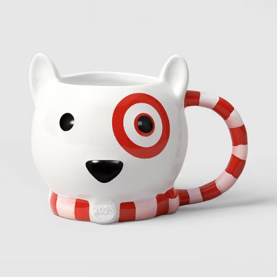 18oz Christmas Figural Bullseye Mug with Scarf - Wondershop™ | Target