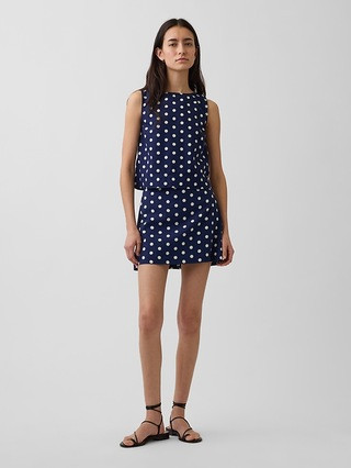 Linen-Blend Mini Skort | Gap (CA)