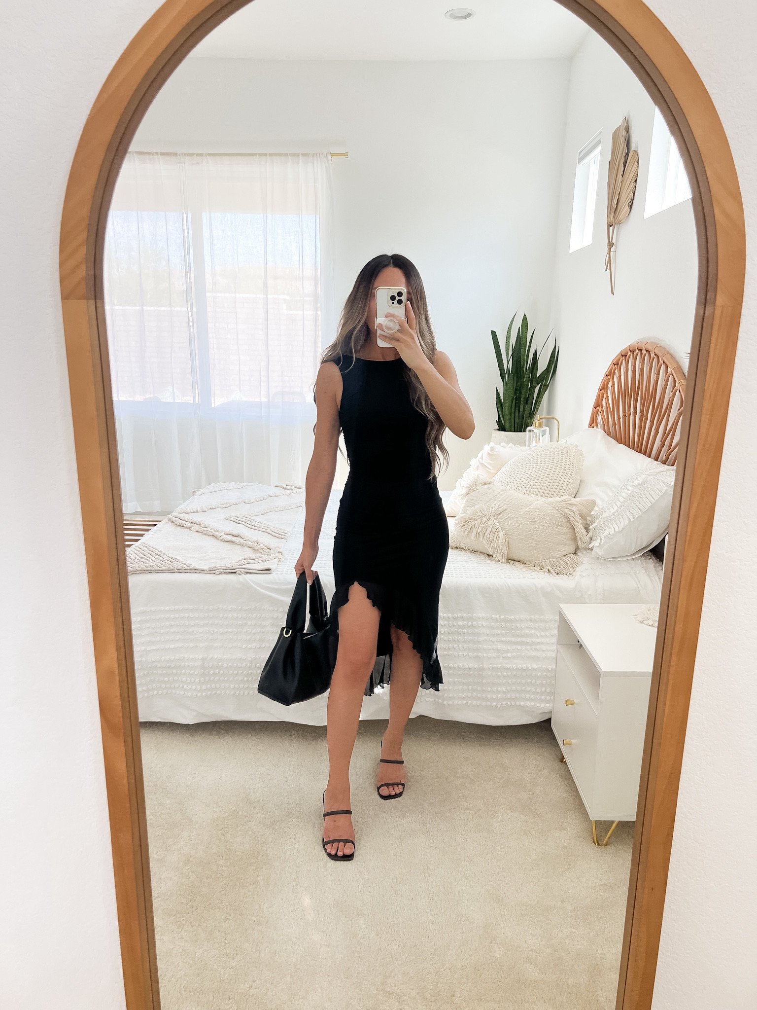 Summer date night outfit ft. this beautiful midi dress from Amazon that’s under $35! I love the high neck, open back, stretchy figure flattering fabric, & the high low ruffle hem! (wearing size XS) Linked my outfit + more Amazon dresses you’ll love!

// date night dress, party dress, wedding guest dress, black dress, summer dress, summer dresses, Amazon dress, Amazon dresses, Amazon finds, found it on Amazon, Amazon finds, midi dress, mini dress, maxi dress, little black dress, lbd, affordable dress, affordable fashion, neutral fashion, neutral outfit, neutral style, neutral fashion, minimal outfit, minimalist style, minimalist fashion, Neutrally Nicole

#LTKShoeCrush #LTKSaleAlert #LTKFindsUnder100 #LTKParties #LTKFindsUnder50 #LTKWedding #LTKItBag #LTKStyleTip #LTKSeasonal