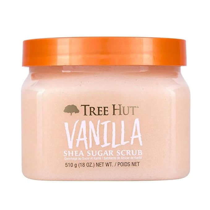 Tree Hut Vanilla Shea Sugar Exfoliating & Hydrating Body Scrub, 18 oz | Amazon (US)