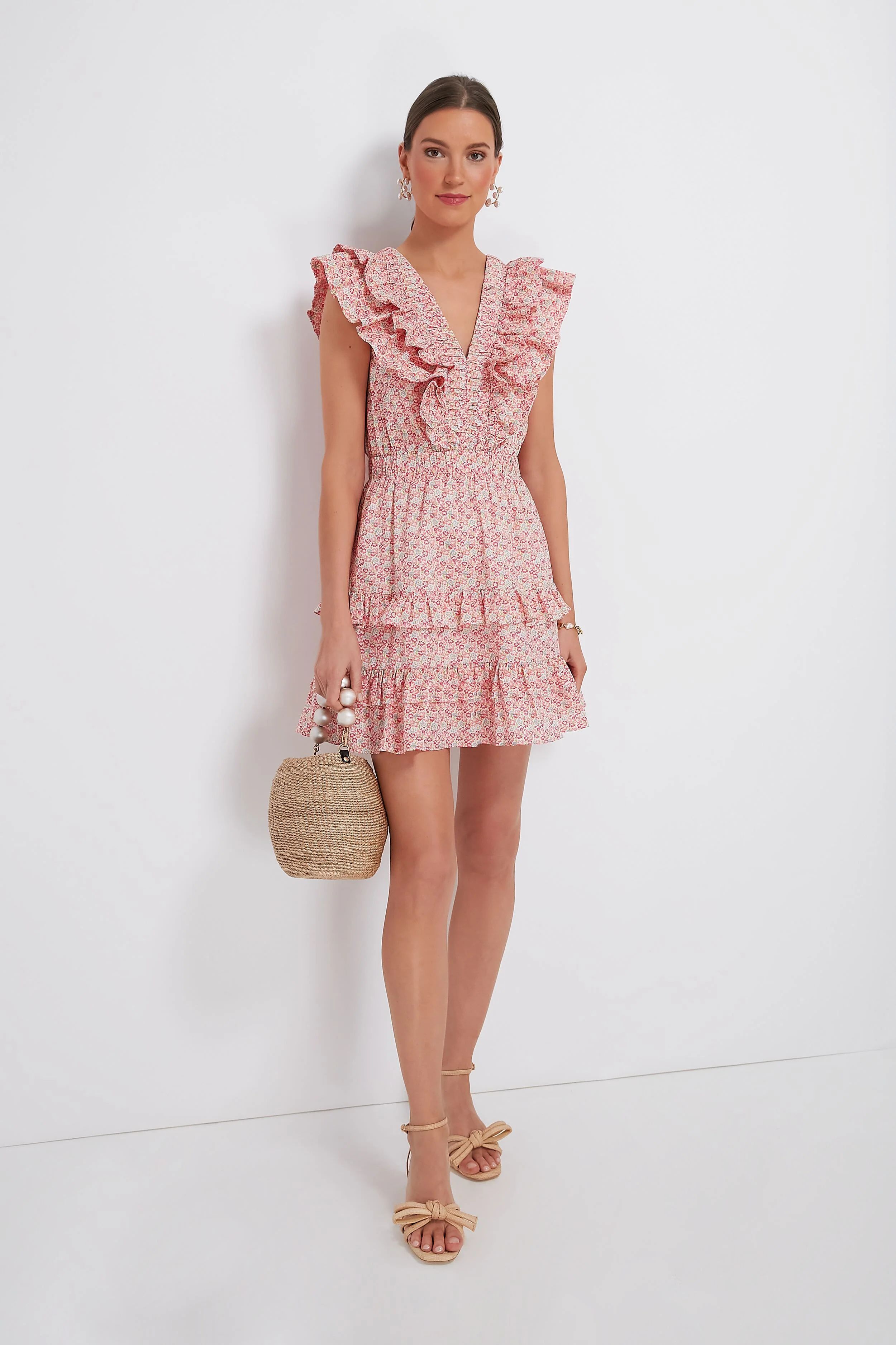 Pink Floral April Mini Dress | Tuckernuck (US)