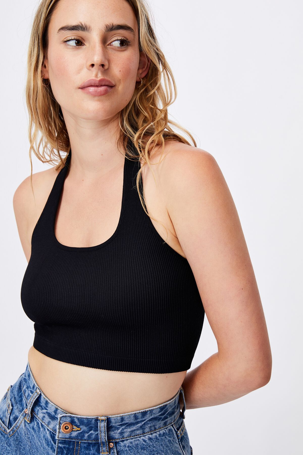 Seamless Stacey Halter Neck Top | Cotton On (ANZ)