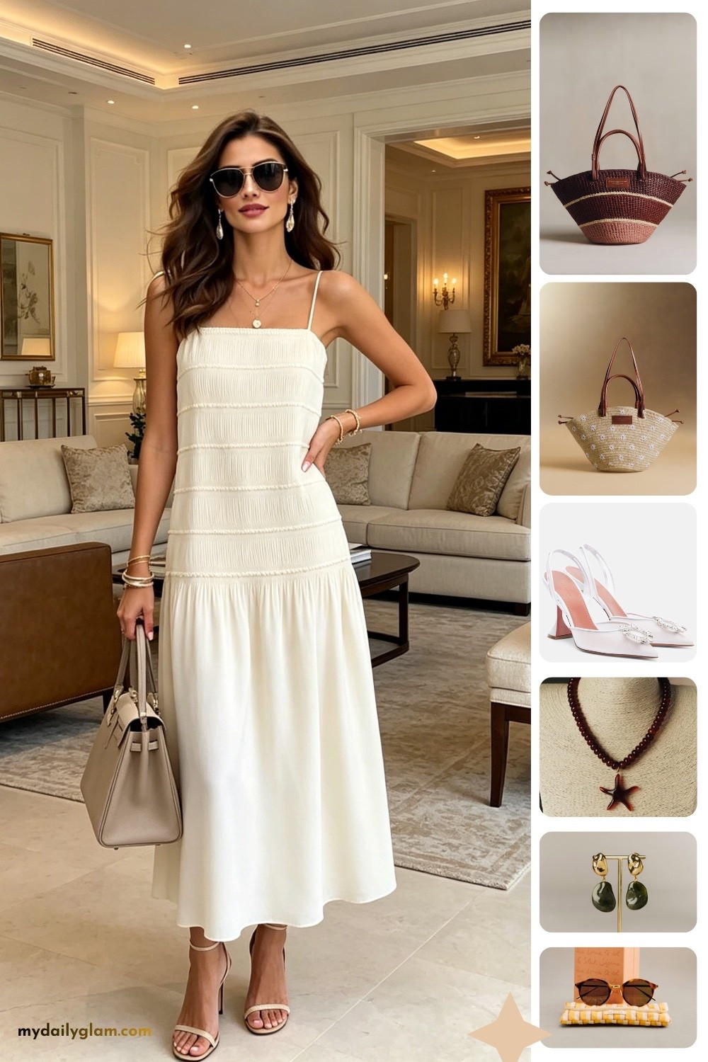 Cream Tiered Midi Dress Elegant Everyday Outfit
#CreamDressStyle #ElegantEverydayOutfit #WhiteMidiDress #EffortlessChic #CasualLuxuryFashion #NeutralToneStyle #EverydayWearEssentials #TimelessElegance