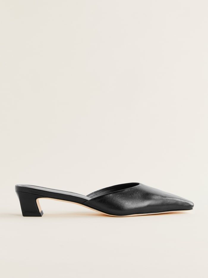 Heather Block Heeled Mule | Reformation (US & AU)