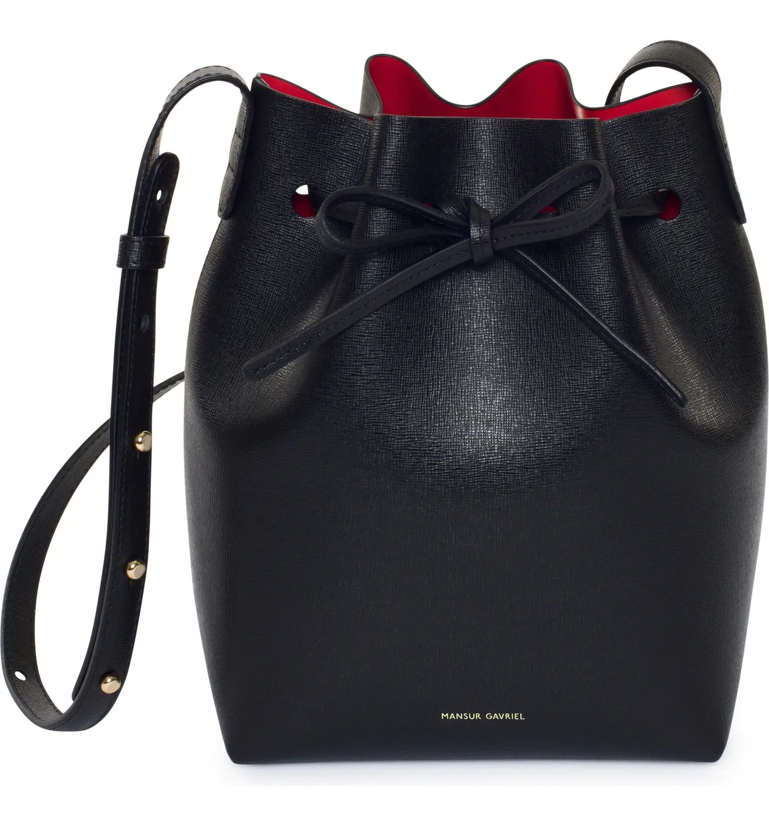 Mini Saffiano Leather Bucket Bag | Nordstrom